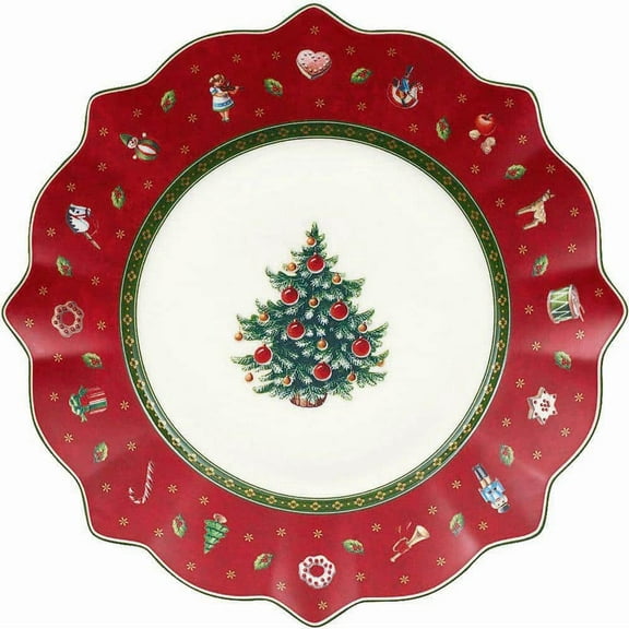 Toy's Delight 9.5 in. Red Salad Plate