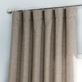 thumbnail image 3 of HPD Half Price Drapes Hummingbird Brown Italian Faux Linen Room Darkening Curtains with Rod Pocket - 1 Panel - Window Curtains for Living Room & Curtains for Bedroom, 50W X 120L, 3 of 6