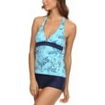 thumbnail image 2 of ToBeInStyle Women's Halter Tankini with Boyshort, 2 of 3