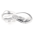 thumbnail image 2 of Dream Pairs Womens Flat Sandals Fashion Rhinestone T Strap Thong With Ankle Strap Summers Sandals for Women Spparkly Silver 7.5, 2 of 5