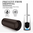 thumbnail image 5 of Toilet Brush and Holder, 2 Pack Toilet Brush with 304 Stainless Steel Long Handle, Toilet Bowl Brush for Bathroom Toilet-Ergonomic, Elegant,Durable (Bronze), 5 of 7