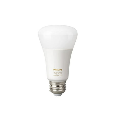 Philips - Hue White Ambiance A19 Bluetooth Smart LED Bulb - Adjustable White