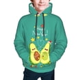 thumbnail image 5 of Kll Unisex Kids Boys Girls Hooded Pocket Pullover Hoodies-Funny Avocado, 5 of 9