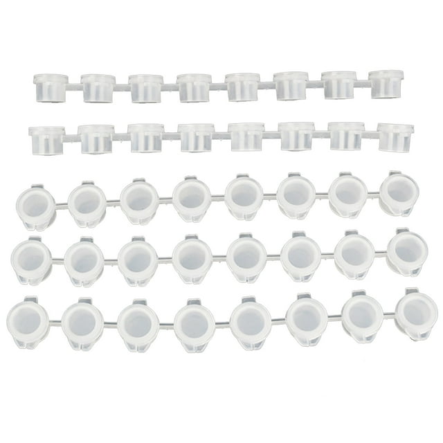 25PCS 0.11oz Paint Pot Strip Empty Mini 8 Cups Paint Strip Paint Cup with Lid