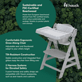 thumbnail image 6 of hauck Alpha+ Wooden High Chair with Tray and Safety Bar, Grey, 6 of 11