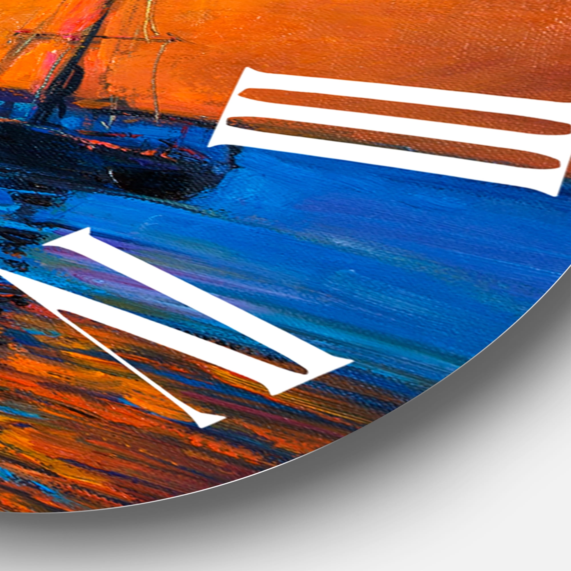 Designart 1 in Coastal Wall Clock