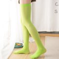 thumbnail image 4 of Sonducket 4 piezas 32 cm mujeres rodilla calcetines calcetín botas calcetería muslo medias altas Medias Verde fluorescente, 4 of 6