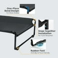 thumbnail image 5 of Veehoo Elevated Dog Bed with Dog Blanket, Outdoor Guardrail Raised Pet Cot, X-Large, Black, 5 of 9