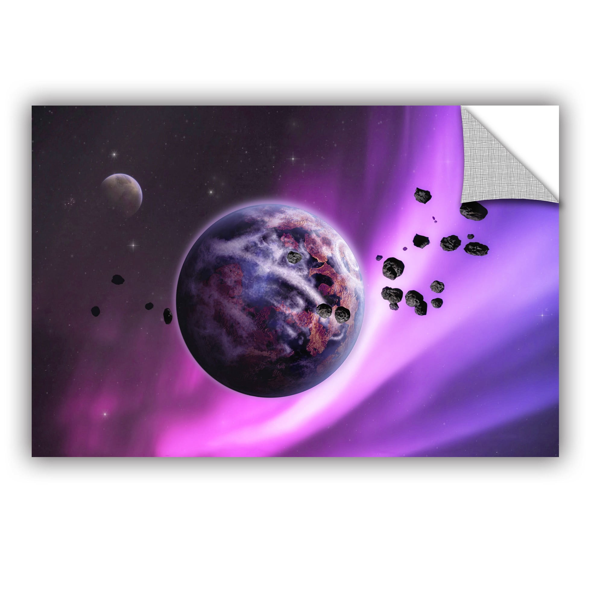 ArtWall Dragos Dumitrascu "Deep Purple Space" ArtAppealz Removable Wall Art