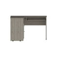thumbnail image 5 of We Have Furniture L-Shaped Desk Bradford, Keyboard Shelf, Light Gray Finish, 5 of 7