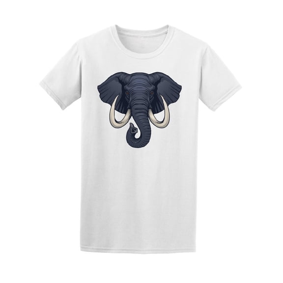 Amazing Elephant Head Graphic Tee Men's -Image by Shutterstock