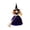 Purple, variant on Halloween Witch Doll, Vintage Cloth Folk Art Figurine, Witch Home Decor, Whimsical Halloween Tabletop Ornament, Unique Gift
