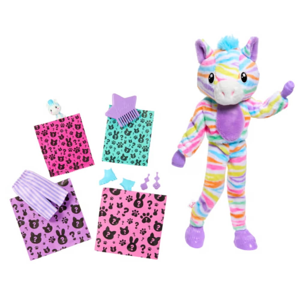 Mattel HRK39 Barbie Cutie Reveal Zebra Doll