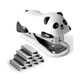 thumbnail image 2 of Grapadora de escritorio Panda de 4 piezas, grapadora con capacidad para 12 hojas, grapadora con 4000 grapas n.º 10 y color blanco y negro, 2 of 5
