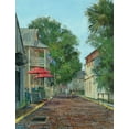 thumbnail image 2 of Bansemer, Roger 12x14 White Modern Wood Framed Museum Art Print Titled - Cuno Street, 2 of 4