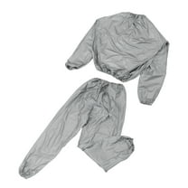 PENIKOKO 1Set Breathable Silver Full Body Sauna Sweat Suit for Unisex Fitness and High Efficiency Fat Burn