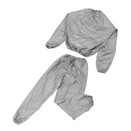 PENIKOKO 1Set Breathable Silver Full Body Sauna Sweat Suit for Unisex Fitness and High Efficiency Fat Burn