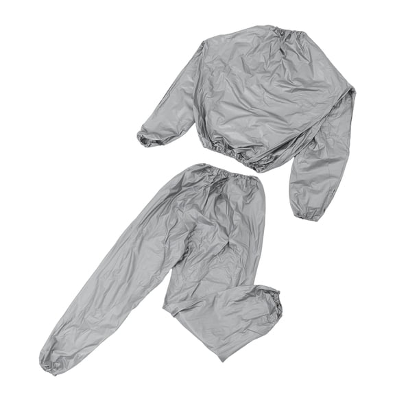 PENIKOKO 1Set Breathable Silver Full Body Sauna Sweat Suit for Unisex Fitness and High Efficiency Fat Burn