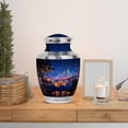 thumbnail image 6 of MUKTIVE Music Cremation Urns for Ashes, Blue Decorative Funeral Urn, Memorial Keepsake Urn, Burial Urns for Mother & Father, Remembrance Gift for Loss (1 Large & 4 Keepsake), 6 of 7