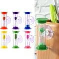 thumbnail image 3 of Shower Timer 2 Min Blue Sand No Battery Save Water Needed Tooth Brushing Timer Suction Cup Hourglass 6*2.5cm For Kids Brushing, 3 of 5