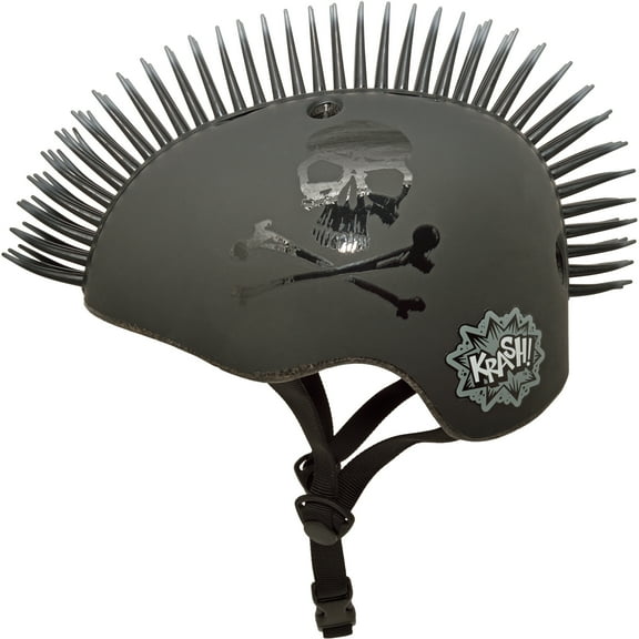 Krash! Jolly Roger Bike Helmet, Youth 8  (54-58cm)