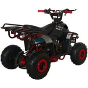 HHH Upgraded 110cc ATV Boulder Gas 110cc ATV Quads Youth ATV Quad ATVs Fully Automatic Children 4 Wheeler ( Black color )