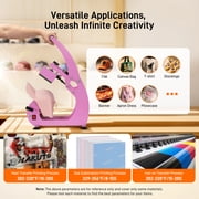 Hat Heat Press Machine,GOCHIFIX Manual Hat Heat Press with 2pcs Interchangeable Platens for Caps Hats T-Shirts and HTV Iron On and Sublimation Projects,Pink