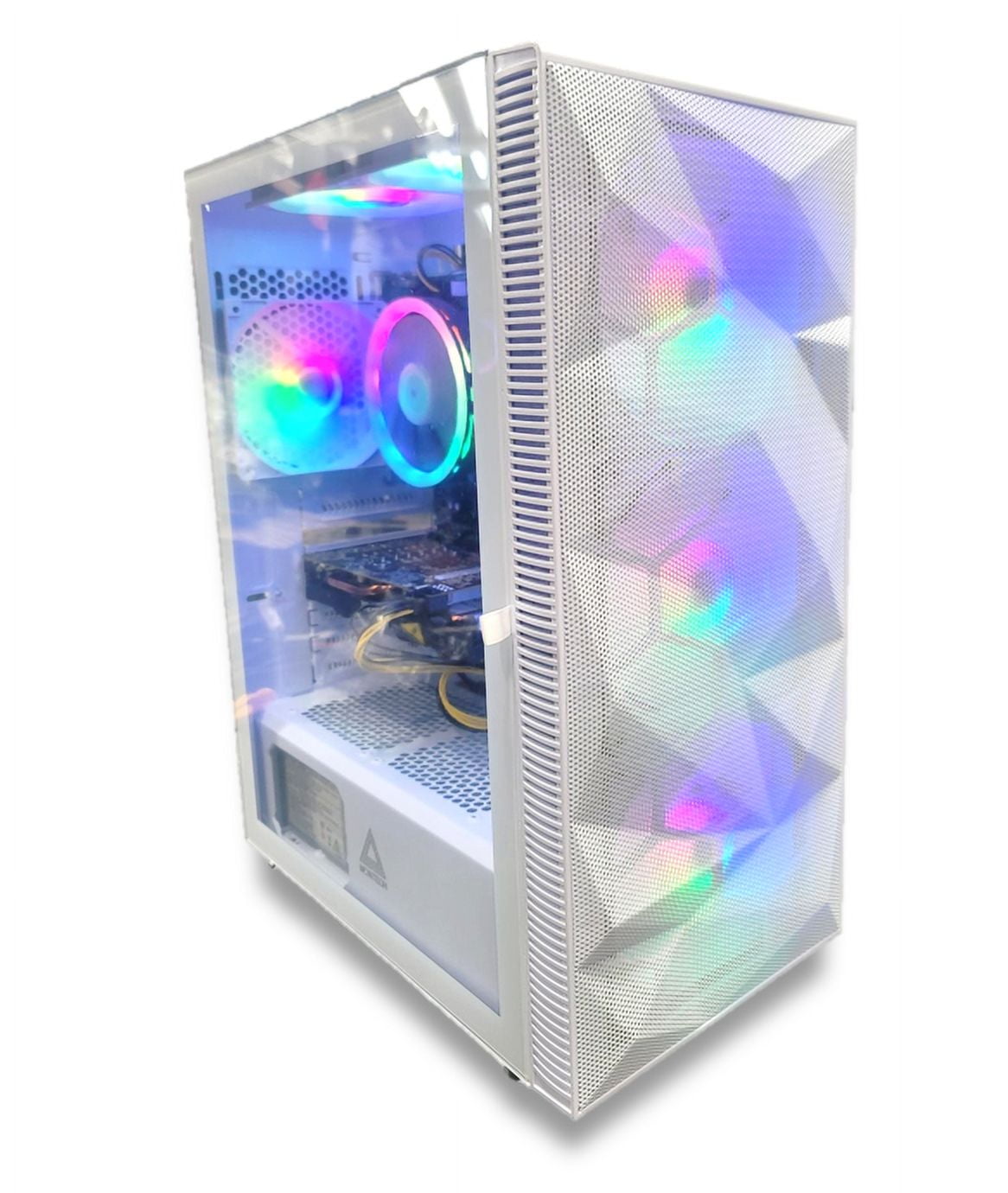 Odyssey DG19 R2 Custom Gaming PC, White ATX LED Gaming Case, RGB LED Fans, Intel Core i5 3.0GHz, 16GB RAM, 1TB SSD, GTX 1650, Wi-Fi, Windows 11 Pro