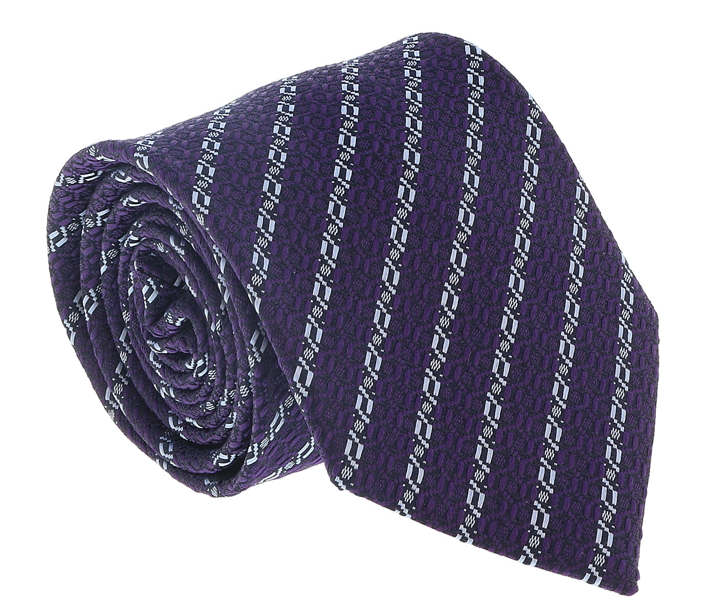 Ermenegildo Zegna Purple-Blue Chain Link Tie - Walmart.com