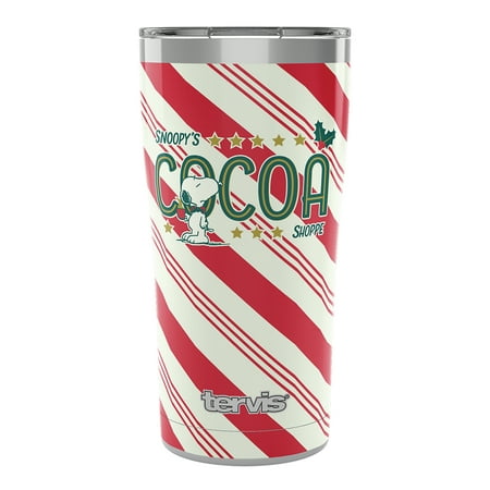 

Tervis PEANUTS Snoopy Holiday Hot Cocoa Shoppe Triple Walled Insulated Tumbler Travel Cup Keeps Drinks Cold & Hot 20oz Stainless Steel