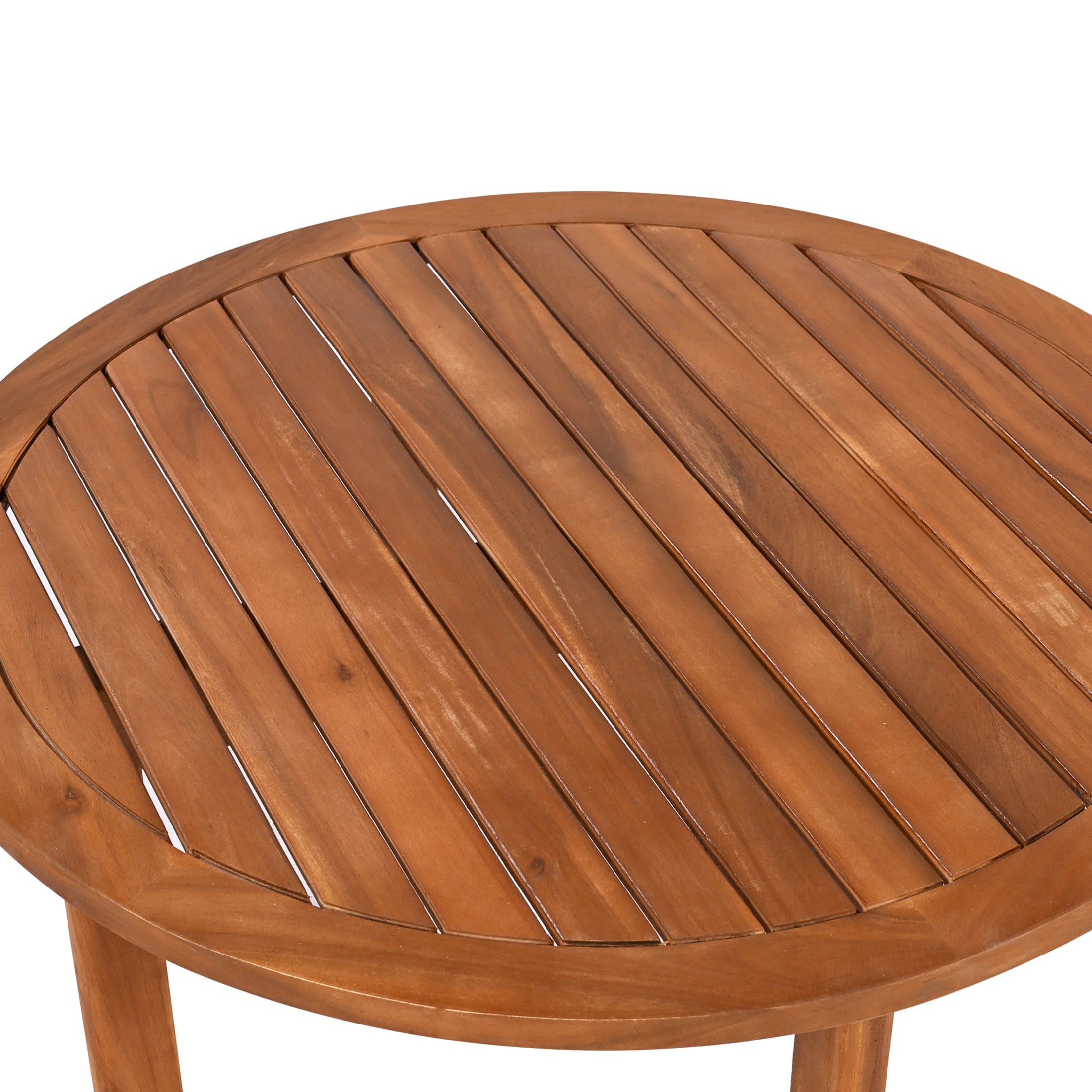 Christopher Knight Home 2-Piece Outdoor Patio Loveseat with Coffee Table, Teak Finish + Beige Cushions