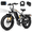 Black, variant on ESKUTE M300F Full Suspension Electric Bike, 20" Fat Tire Ebike, 48V 20.8Ah Removable Battery, 1200W Peak Motor, 7-Speed, Up to 80 Miles, Black with Phonebag & Lock, UL2849