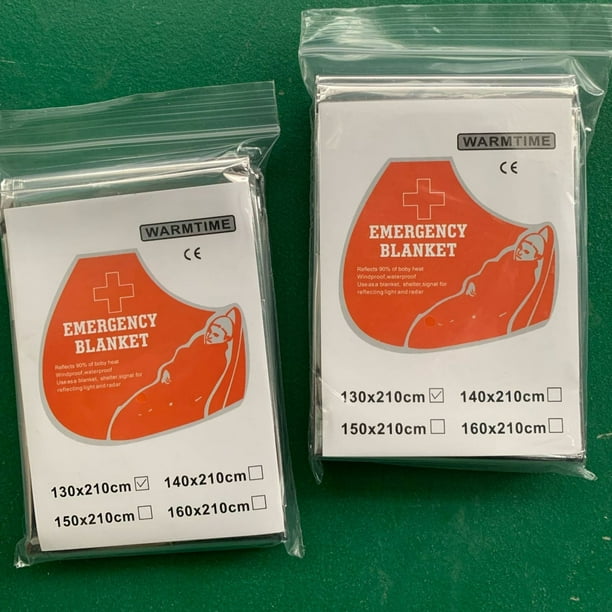 Clearance Emergency Mylar Thermal Blankets. Space Blanket Survival Insulating Reflective Foil Kit Camping Blanket Outdoors Hiking Survival Out Bag Car Maratho Wearhouses Unclaimed Walmart