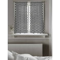 thumbnail image 5 of Black White Plaid Tier Curtains 45 Inch Length,Sheer Curtains for Bedroom Living Room Window Modern Buffalo Check Gingham Art Rod Pocket Drapes Kitchen Curtains Small Half Window 27.5"x45" 2 Panels, 5 of 7