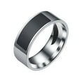 8mm Smart Ring Wearable Smart Rings Finger Digital Ring for Phone with Functions Black(7