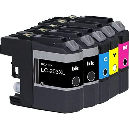 2 Pezzi 2 Cartucce D'inchiostro Nero LC-203XL Per Stampanti Brother MFC- J460DW, J480DW, J485DW E Altri Inchiostro Brother LC-203XL