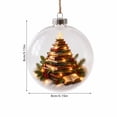 thumbnail image 2 of Christmas LED Lighted Glass Ball Ornaments, Clear Hanging Globe with Storybook Scene , Gold Cap Rope Hanger for Xmas Tree Wreath Mantel Holiday Decor Gift, 2 of 8