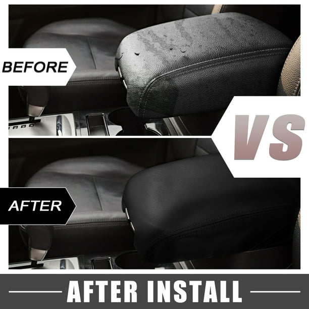 Waterproof Black PU Leather Armrest Cover for Dodge Charger for