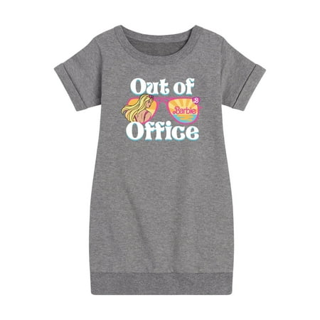 

Barbie - Out of Office - Seeing Sunsets and Beaches - Toddler And Youth Girls Fleece Dress