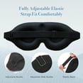 thumbnail image 6 of Tisoloow Sleep Mask - Total Blackout 3D Sleeping Mask, Soft and No Pressure on Eyes, Extension Eyes Mask with Adjustable Straps for Sleeping Travel Home Nap Rest Women Men Navy Onesize, 6 of 9
