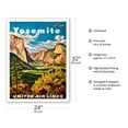 thumbnail image 2 of Yosemite - United Air Lines - Yosemite Falls and Yosemite National Park - Vintage Airline Travel Poster by Joseph Fehér c.1945 - Bamboo Fine Art 290gsm Paper Print (Unframed) 24x32in, 2 of 4