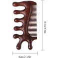 thumbnail image 4 of Masajeador de cuero cabelludo de madera con peine de sándalo para el crecimiento del cabello y un cabello suave y brillante., 4 of 5