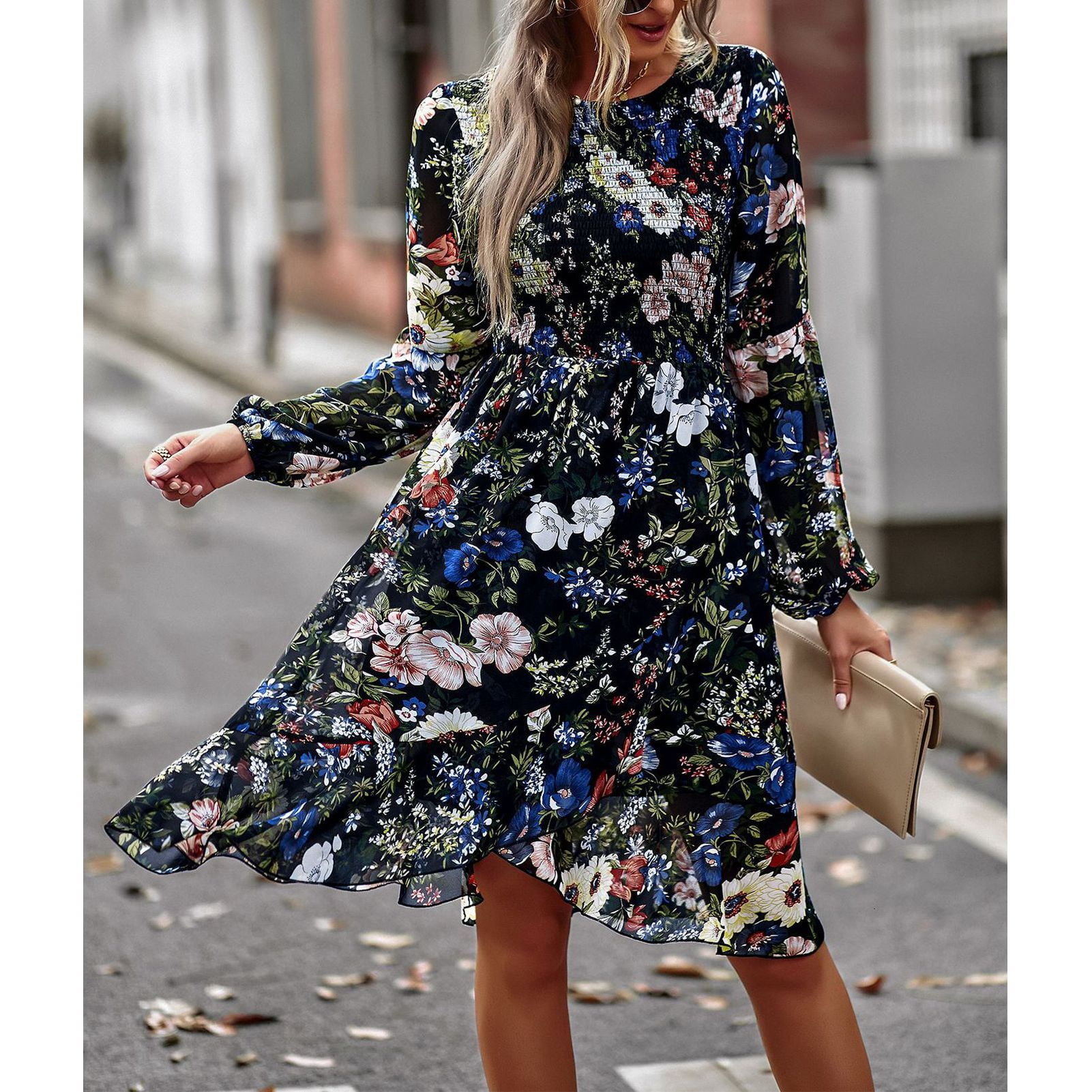 Blue holiday dress hot sale