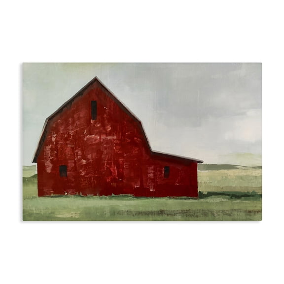 Stupell Industries Rustic Lodge Red Weathered & Wise Barn Canvas Art, 24 x 16, by Max Maxx