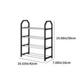 thumbnail image 3 of Trapezoidal Shoe Rack For Home Use Doorstep Dormitory Dormitory Storage Shoe Cabinet Balcony Four Story Shelf Super Large And Space Saving Distinguished Kitchen Counter Organization Must Haves Mats, 3 of 4