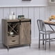 thumbnail image 1 of Zimtown Mueble Buffet Rústico de Madera Mueble Bar de 2 Secciones con Bodega Zimtown contemporary, 1 of 6