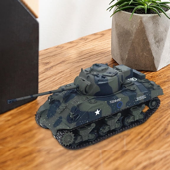 Modelo de tanque a escala 1/72, tanque en miniatura, estructura interior completa, decoración de mesa, simulación, regalo de cumpleaños, colección de 12010LI