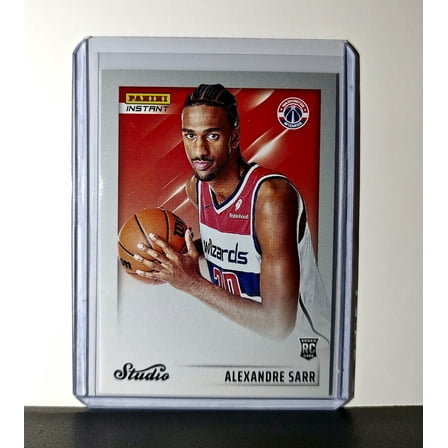 Alexandre Sarr 2024-25 Panini NBA Studio #22 Rookie Card Wizards 1/275