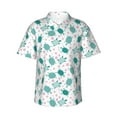 thumbnail image 2 of Picia Sea Turtle Gentle Cotton Regular Fit Short Sleeve Casual Hawaiian Shirt for Men-XX-Large, 2 of 9