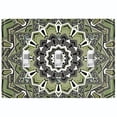 thumbnail image 1 of Metal Light Switch Plate Cover Mandala Green Black Flower Tile Pattern MDL060, 1 of 13